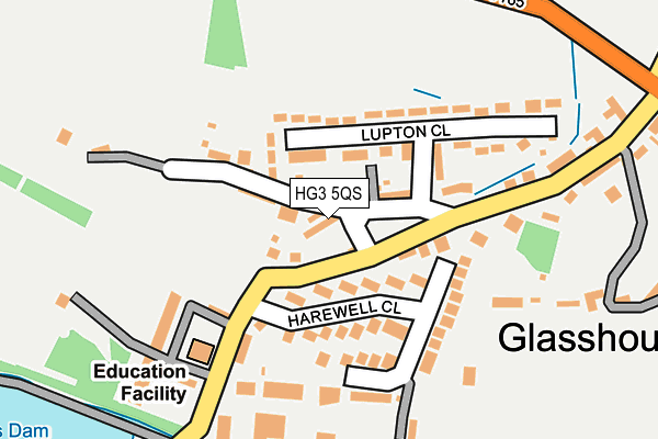 HG3 5QS map - OS OpenMap – Local (Ordnance Survey)