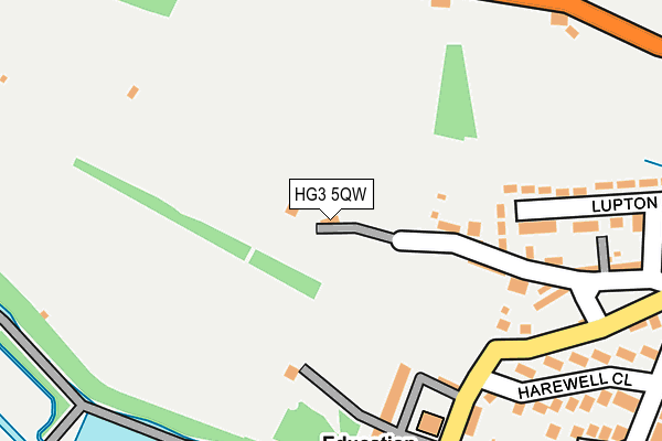HG3 5QW map - OS OpenMap – Local (Ordnance Survey)