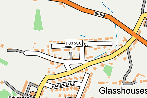 HG3 5QX map - OS OpenMap – Local (Ordnance Survey)