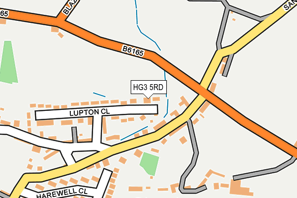 HG3 5RD map - OS OpenMap – Local (Ordnance Survey)