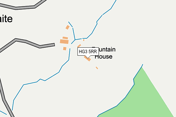 HG3 5RR map - OS OpenMap – Local (Ordnance Survey)