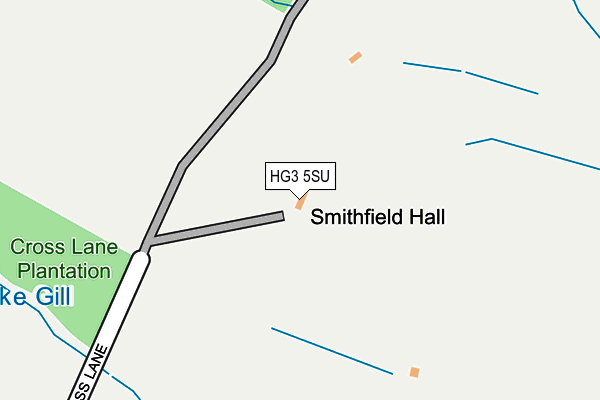 HG3 5SU map - OS OpenMap – Local (Ordnance Survey)