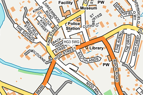 HG3 5WG map - OS OpenMap – Local (Ordnance Survey)