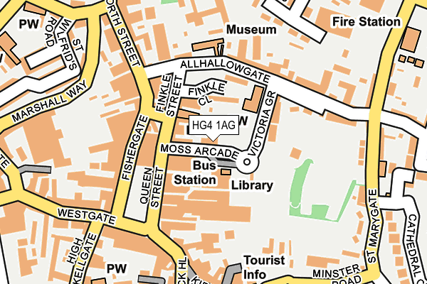 HG4 1AG map - OS OpenMap – Local (Ordnance Survey)