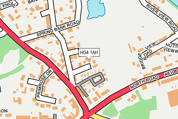 HG4 1AH map - OS OpenMap – Local (Ordnance Survey)