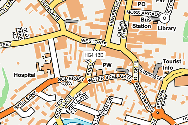 HG4 1BD map - OS OpenMap – Local (Ordnance Survey)