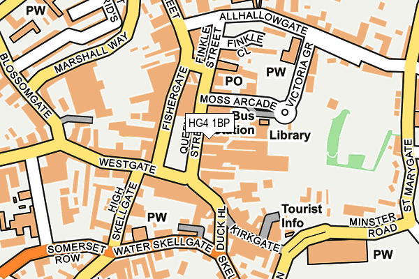 HG4 1BP map - OS OpenMap – Local (Ordnance Survey)
