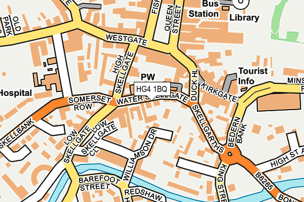 HG4 1BQ map - OS OpenMap – Local (Ordnance Survey)