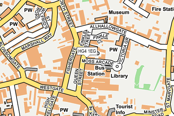 HG4 1EG map - OS OpenMap – Local (Ordnance Survey)