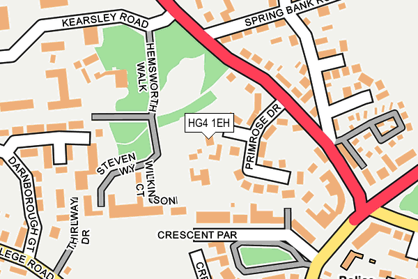 Map of EAVESTONE LIMITED at local scale