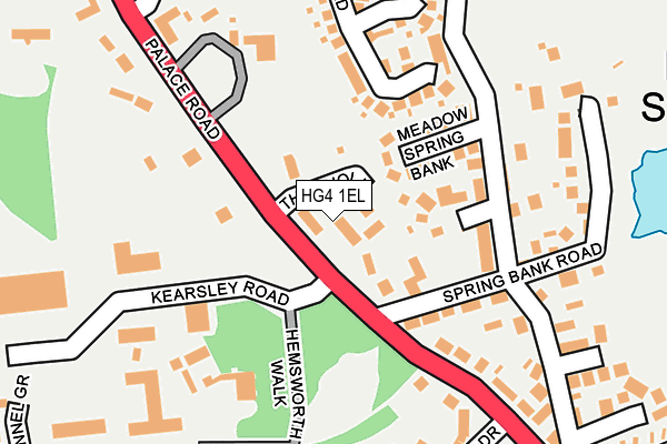 HG4 1EL map - OS OpenMap – Local (Ordnance Survey)