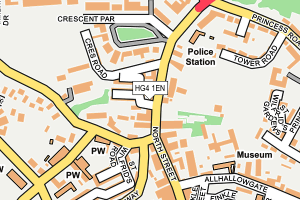HG4 1EN map - OS OpenMap – Local (Ordnance Survey)