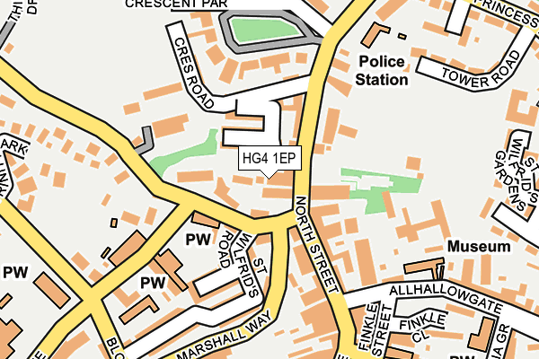 HG4 1EP map - OS OpenMap – Local (Ordnance Survey)