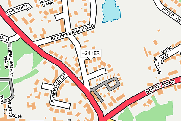 HG4 1ER map - OS OpenMap – Local (Ordnance Survey)
