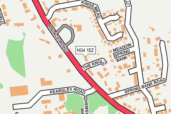 HG4 1EZ map - OS OpenMap – Local (Ordnance Survey)