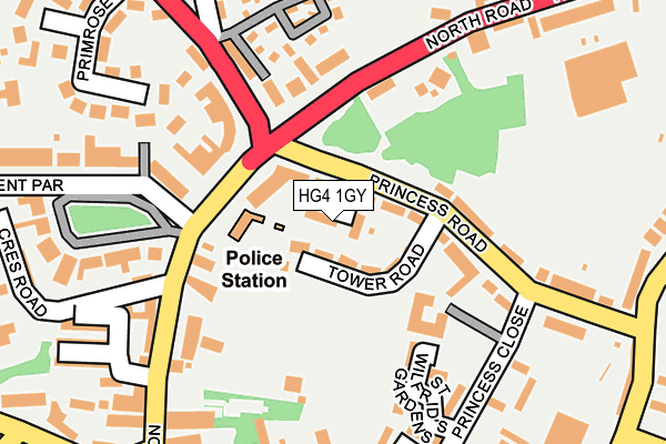 HG4 1GY map - OS OpenMap – Local (Ordnance Survey)