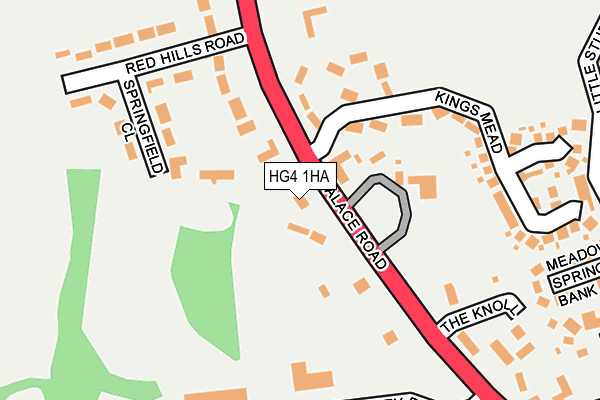 HG4 1HA map - OS OpenMap – Local (Ordnance Survey)