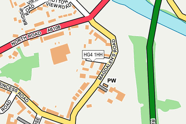 HG4 1HH map - OS OpenMap – Local (Ordnance Survey)