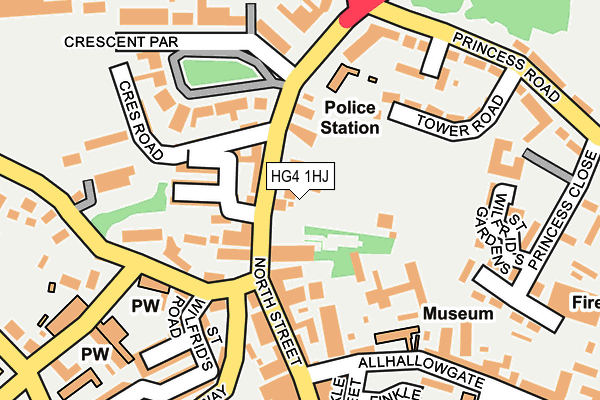 HG4 1HJ map - OS OpenMap – Local (Ordnance Survey)