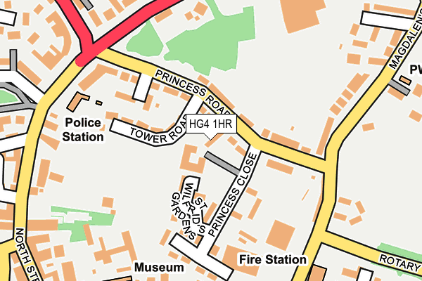 HG4 1HR map - OS OpenMap – Local (Ordnance Survey)