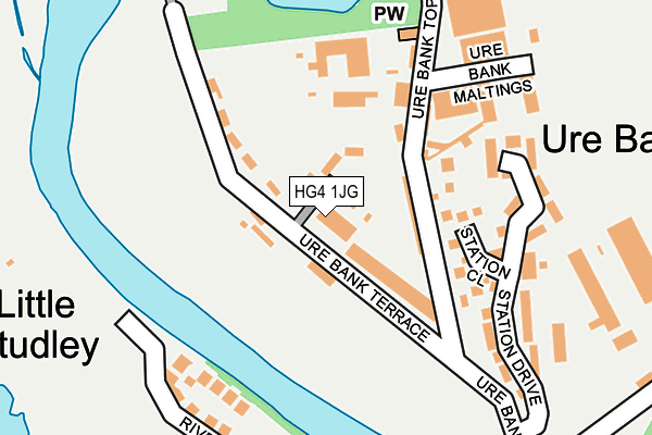 HG4 1JG map - OS OpenMap – Local (Ordnance Survey)