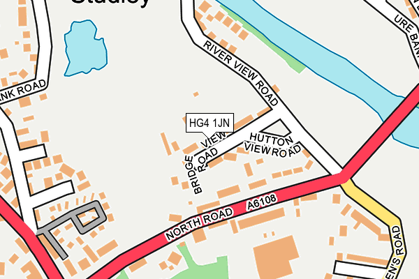 HG4 1JN map - OS OpenMap – Local (Ordnance Survey)