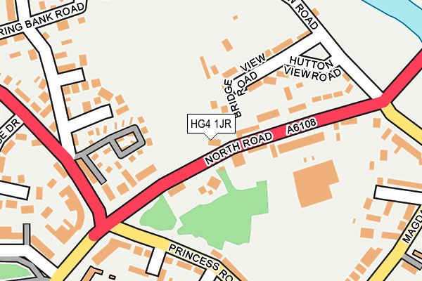 HG4 1JR map - OS OpenMap – Local (Ordnance Survey)