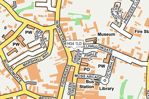 HG4 1LD map - OS OpenMap – Local (Ordnance Survey)