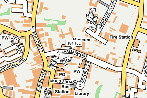 HG4 1LE map - OS OpenMap – Local (Ordnance Survey)