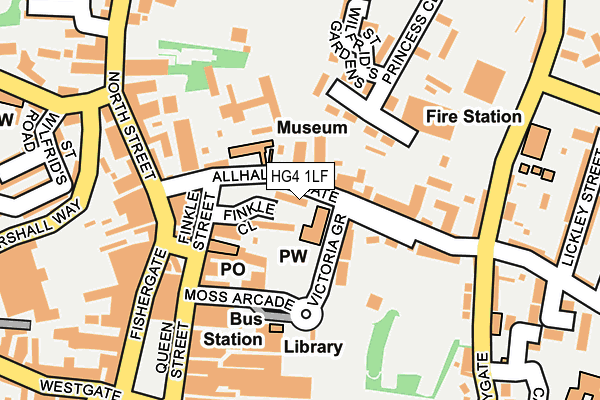 HG4 1LF map - OS OpenMap – Local (Ordnance Survey)