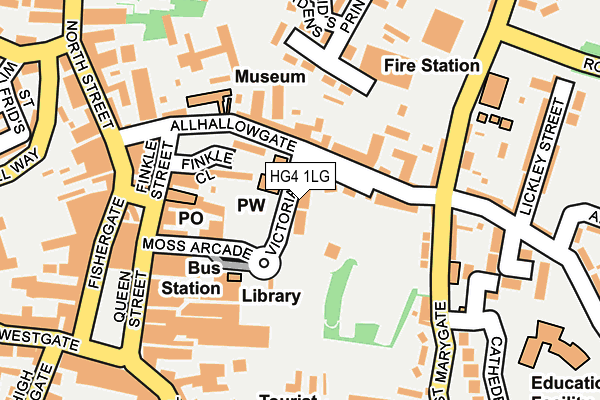 HG4 1LG map - OS OpenMap – Local (Ordnance Survey)