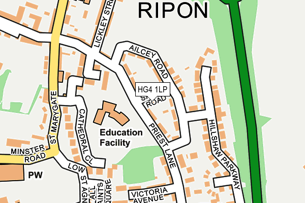 HG4 1LP map - OS OpenMap – Local (Ordnance Survey)