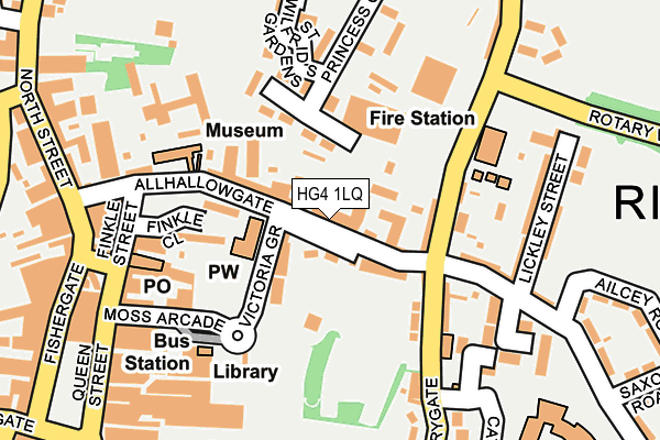 HG4 1LQ map - OS OpenMap – Local (Ordnance Survey)
