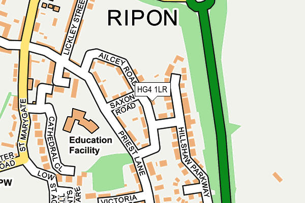 HG4 1LR map - OS OpenMap – Local (Ordnance Survey)