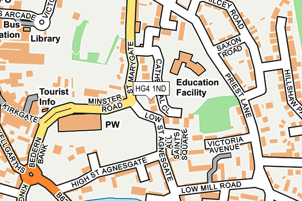 HG4 1ND map - OS OpenMap – Local (Ordnance Survey)