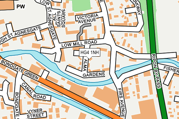 HG4 1NH map - OS OpenMap – Local (Ordnance Survey)