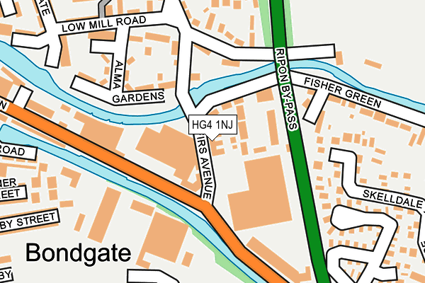 HG4 1NJ map - OS OpenMap – Local (Ordnance Survey)