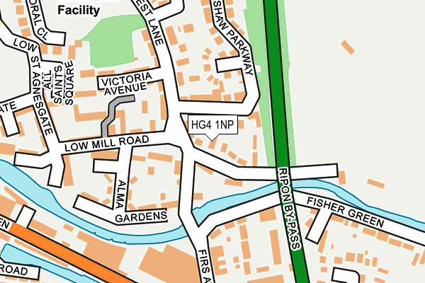 HG4 1NP map - OS OpenMap – Local (Ordnance Survey)