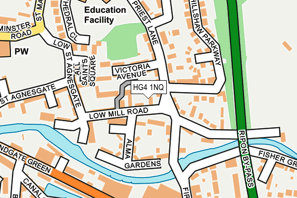 HG4 1NQ map - OS OpenMap – Local (Ordnance Survey)