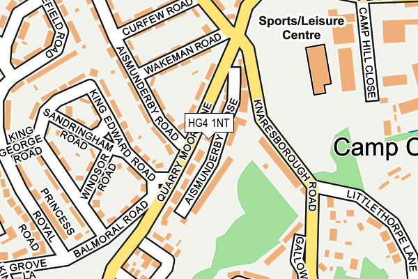 HG4 1NT map - OS OpenMap – Local (Ordnance Survey)