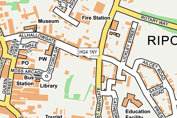 HG4 1NY map - OS OpenMap – Local (Ordnance Survey)