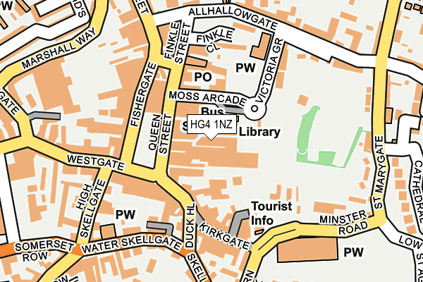 HG4 1NZ map - OS OpenMap – Local (Ordnance Survey)