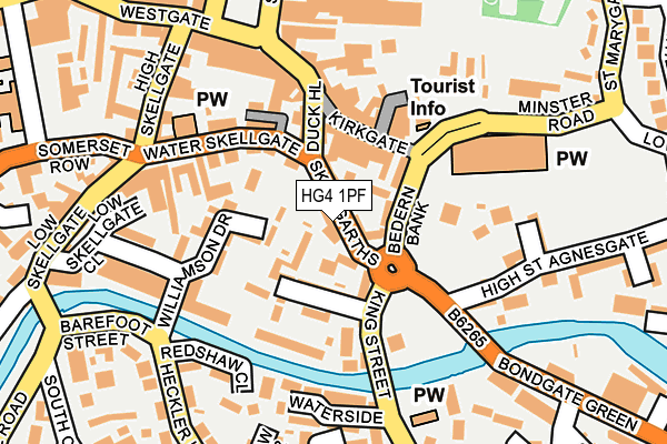 HG4 1PF map - OS OpenMap – Local (Ordnance Survey)