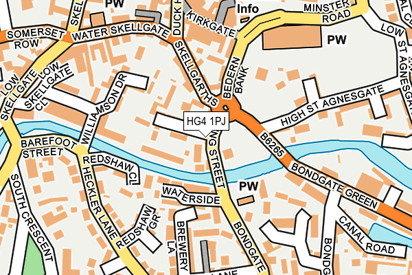 HG4 1PJ map - OS OpenMap – Local (Ordnance Survey)