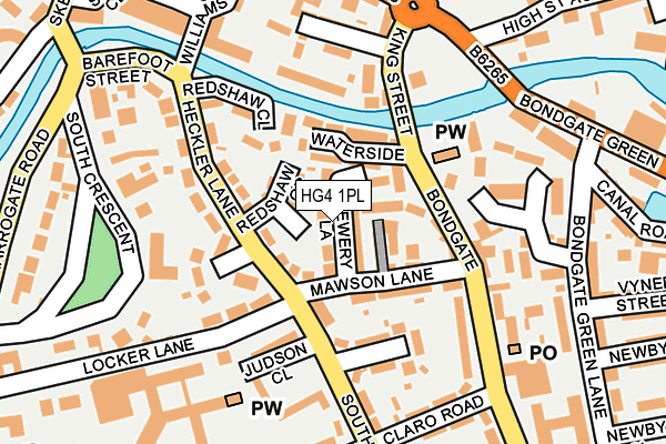 HG4 1PL map - OS OpenMap – Local (Ordnance Survey)