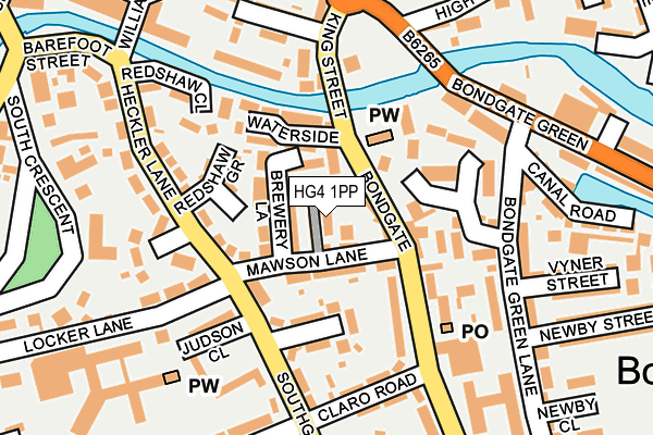 HG4 1PP map - OS OpenMap – Local (Ordnance Survey)