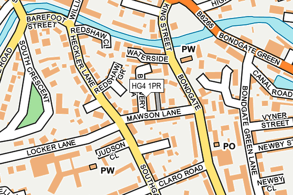 HG4 1PR map - OS OpenMap – Local (Ordnance Survey)