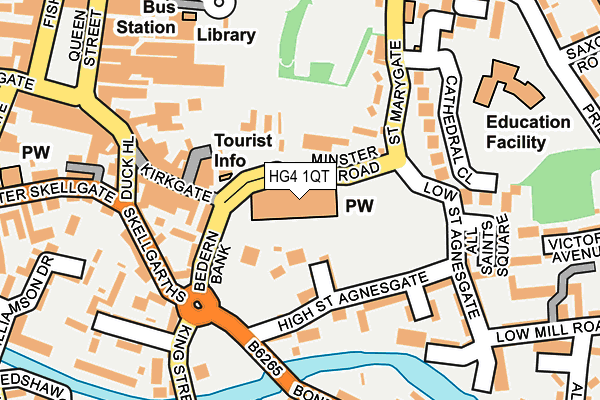 HG4 1QT map - OS OpenMap – Local (Ordnance Survey)