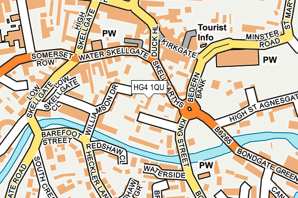 HG4 1QU map - OS OpenMap – Local (Ordnance Survey)