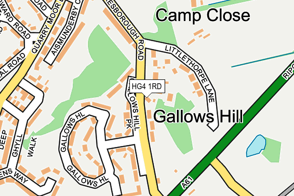 HG4 1RD map - OS OpenMap – Local (Ordnance Survey)